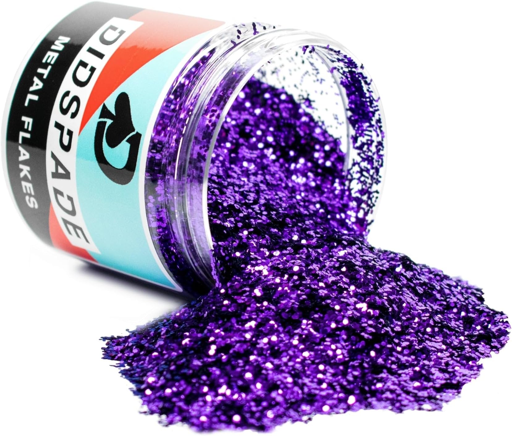 6oz Purp-Fection 0.025" Large Purple Metal Flake Solvent Resisitant Glitter | Paint Metal Flake | Flake for Automotive Spray and Spray Painting | Glitter for Epoxy Resin