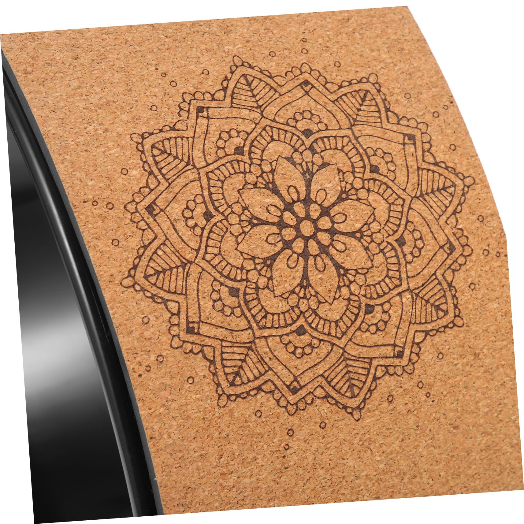 POPETPOP Ruota Yoga in Sughero Naturale Supporto Multifunzionale per Stretching Schiena e Correzione Allenamento Yoga Antiscivolo e Resistente per Esercizi Fitness e Backbend