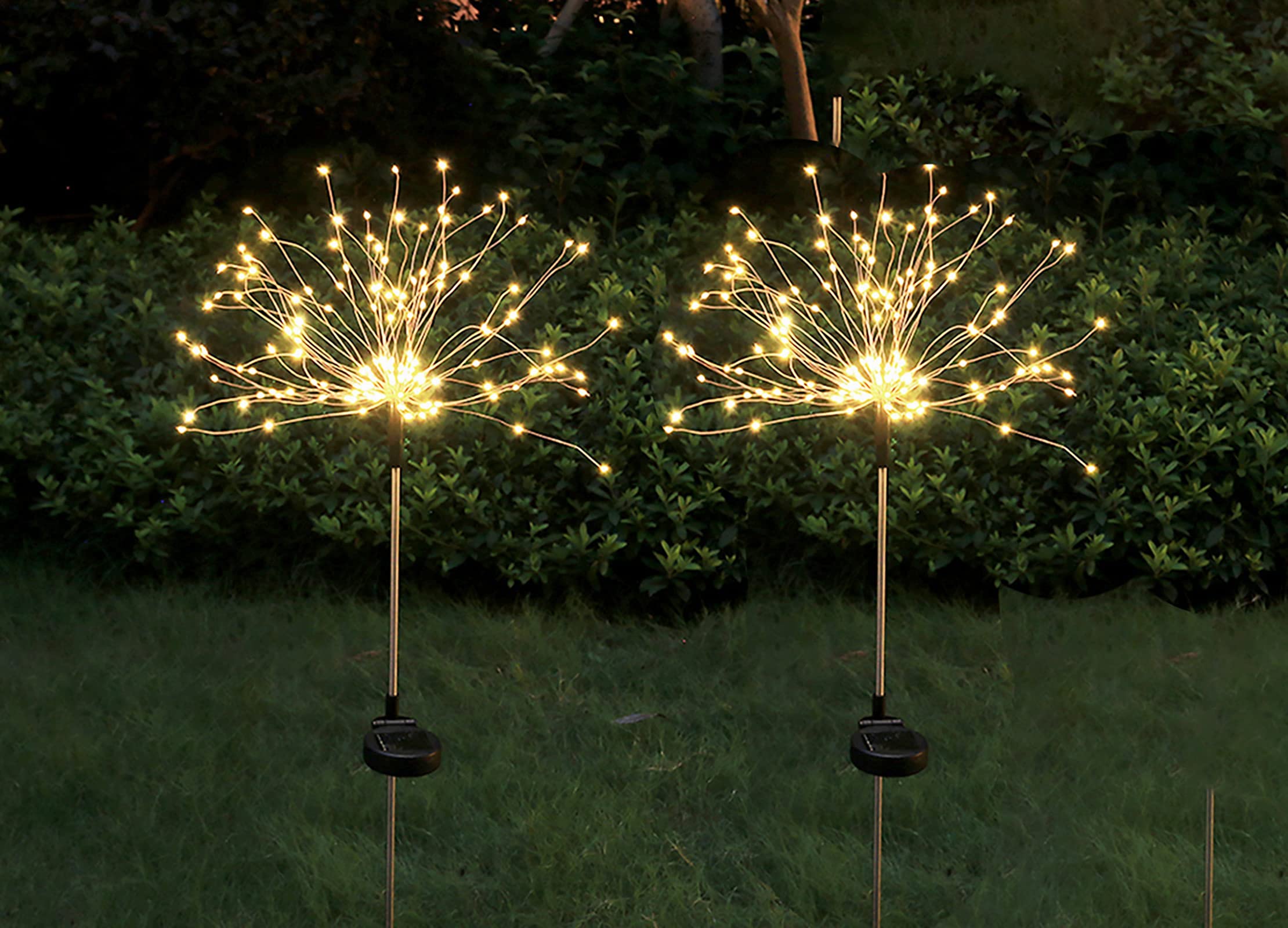 Luce Solare Led Esterno, [2 Pezzi] 12m 120 LED Catena Luminosa Solare 8 Modalità Impermeabile