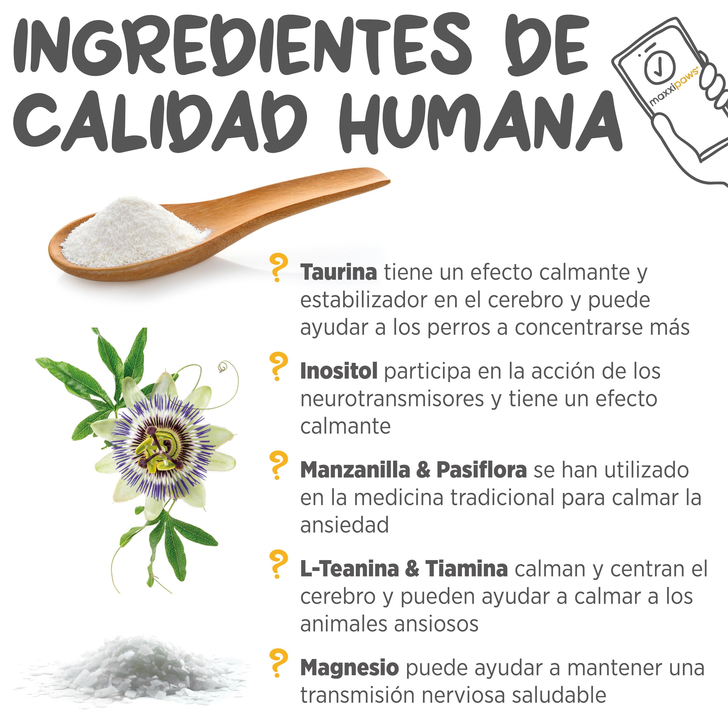 maxxipaws maxxicalm Calmante Perros - Ansiedad & Estrés - 120 Comprimidos