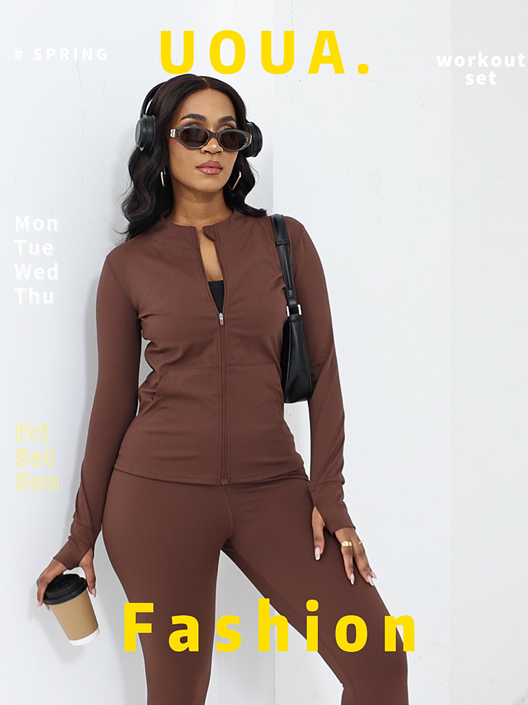 Amazon.com: UOUA Two Piece Outfits Women Tracksuit Sets Long