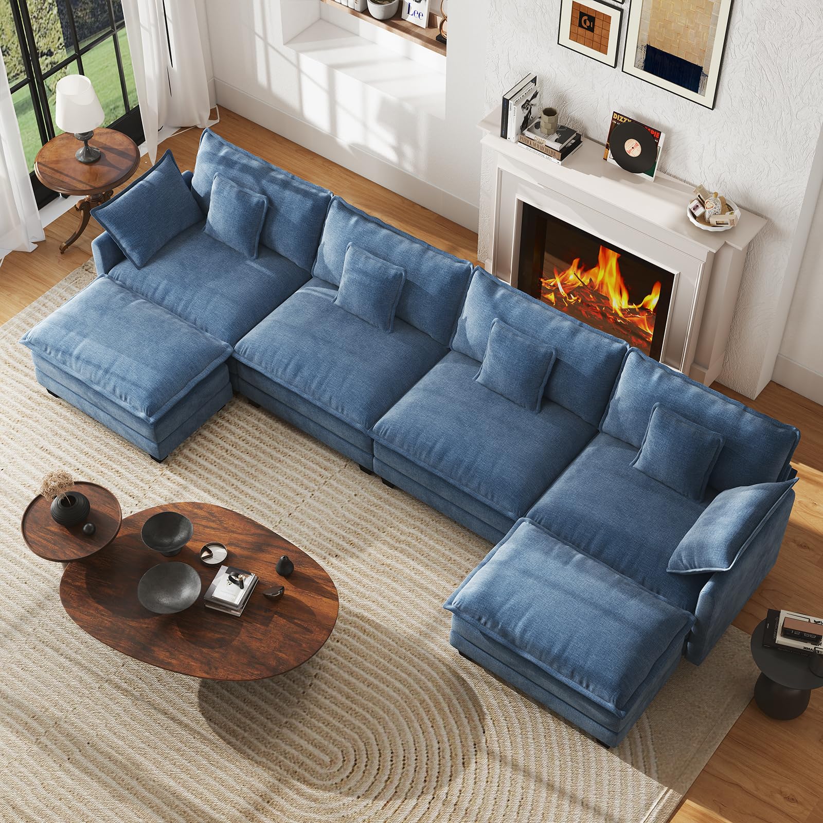 WorthFurni Oversized Modular Sectional Sofa