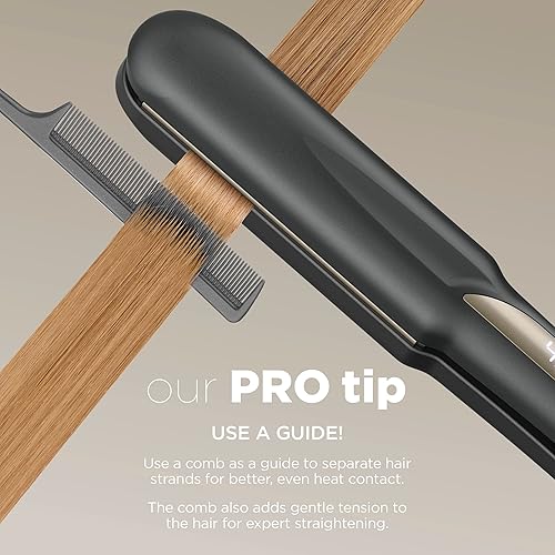 Miniatura 5 de INFINITIPRO by CONAIR - Plancha plana de cerámica turmalina, alisadora de pelo digital de 1 14 pulgadas