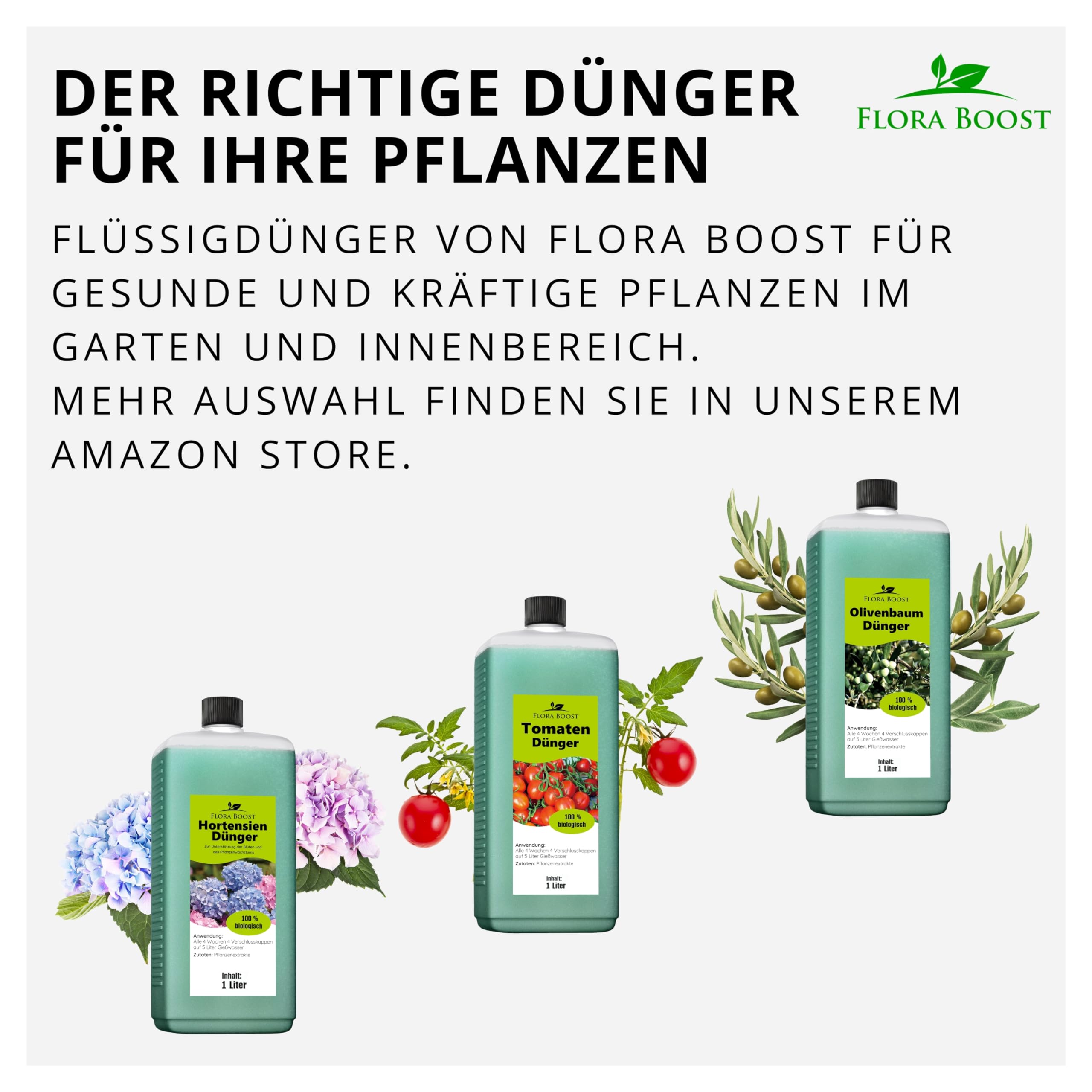 Konfitee Kaffee Pflanzen Dünger Flora Boost 5000ml I Für bis zu 1000L Gießwasser I Dünger für Kaffeesträucher I Flüssiger Blatt- & Wurzeldünger I 100% natürlicher Pflanzendünger
