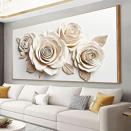 Miniatura 7 de Decoración de pared en lienzo verde para decoración de pared, adornos de plantas, bosque, árbol abstracto, obra de arte moderna para sala de estar,