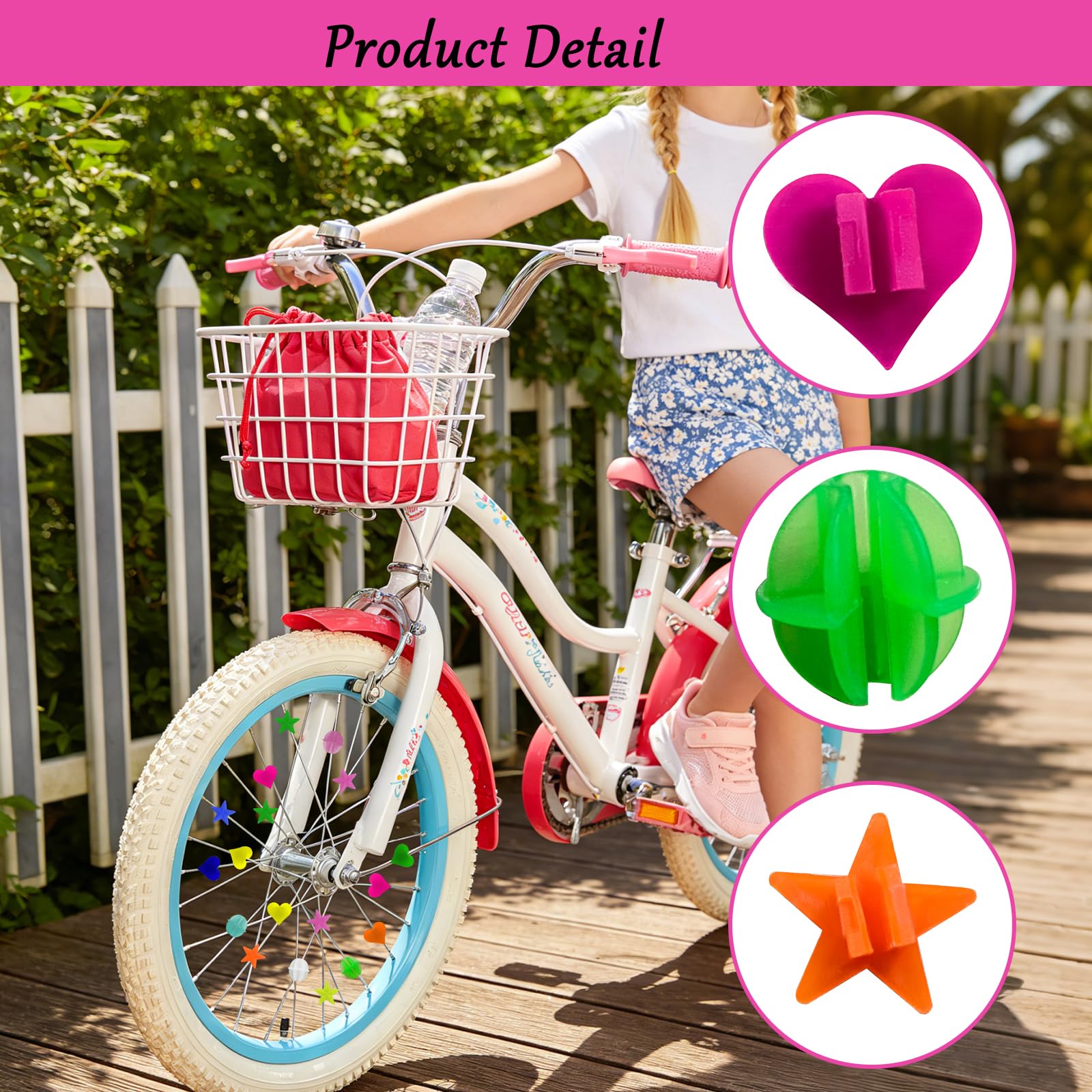 pangutheos 210 Stück Bunten Fahrradspeichen, Fahrrad Speichenperlen, Fahrrad Speichen Deko, Fahrrad Zubehör Kinder für Mädchen und Jungen Sport & Freizeit