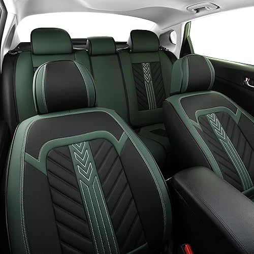 WYSETYNE Juego completo de fundas de asiento de automĂłvil, fundas universales de asiento de 5 asientos para automĂłviles, protectores de asiento de WYSETYNE Juego completo de fundas de asiento de automĂłvil, fundas universales de asiento de 5 asientos para automĂłviles, protectores de asiento de