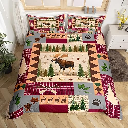 Miniatura 8 de Funda de edredón rústica tamaño King, funda de edredón de oso 3D para niños, adolescentes y adultos, decoración del hogar, dormitorio, estilo