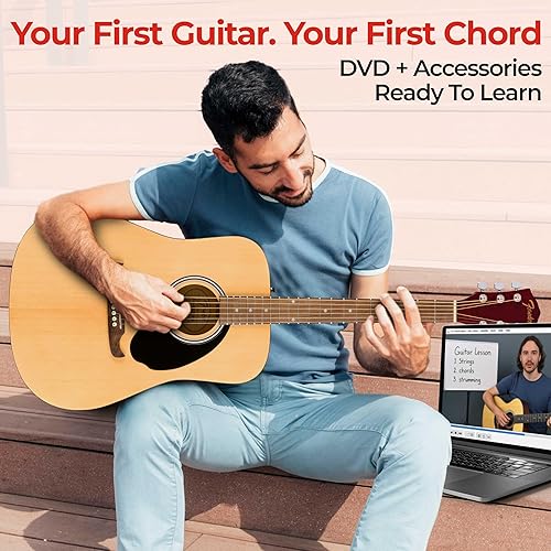 Miniatura 7 de Fender - Paquete de guitarra acústica tipo Dreadnought, con funda