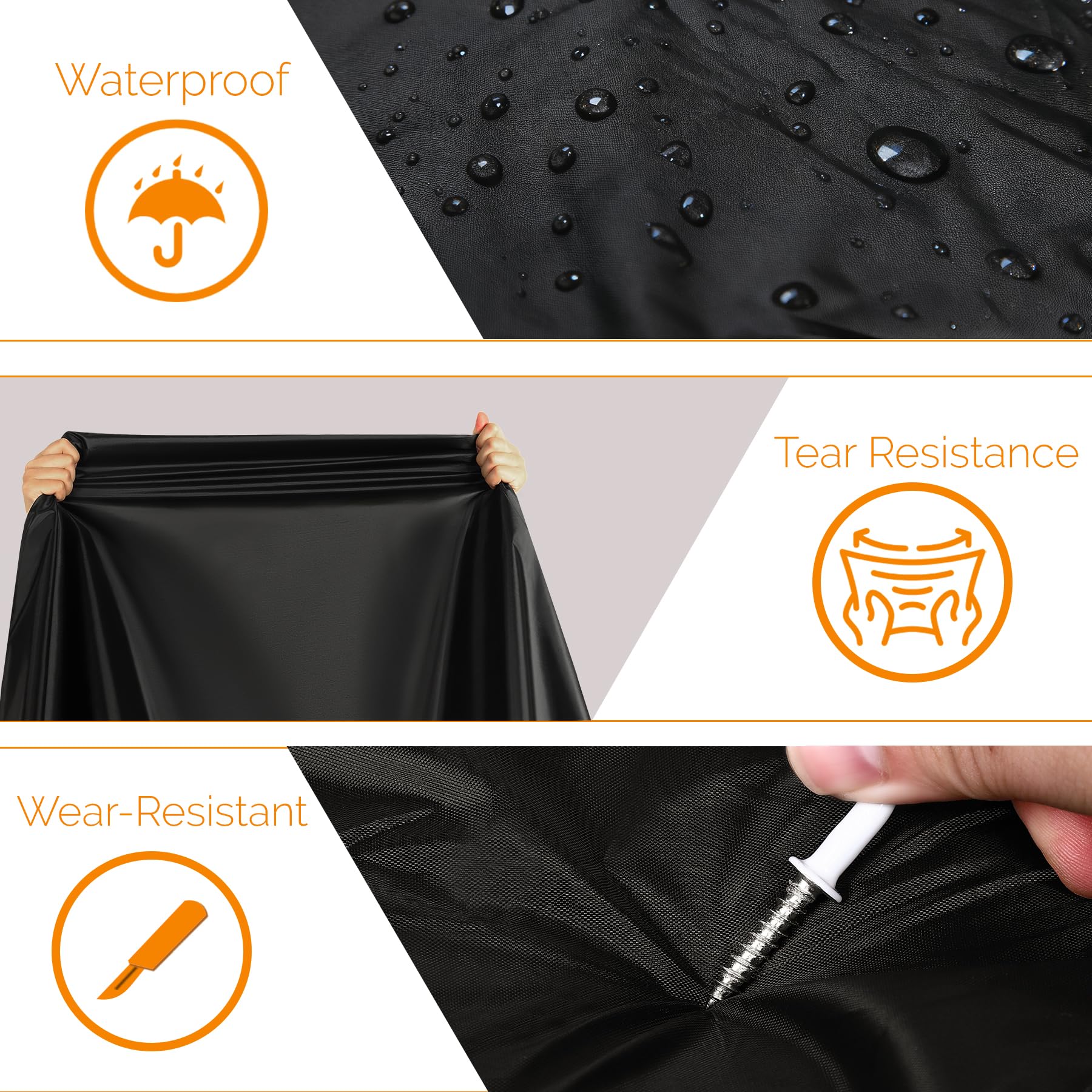 Funda para Moto Scooter, Cubierta de Moto Impermeable Protección Outdoor&Indoor, Funda Motocicleta Bicicletas a Prueba de Sol Lluvia Polvo Viento Nieve Excremento de Pájaro, XXL, 245x105x125cm