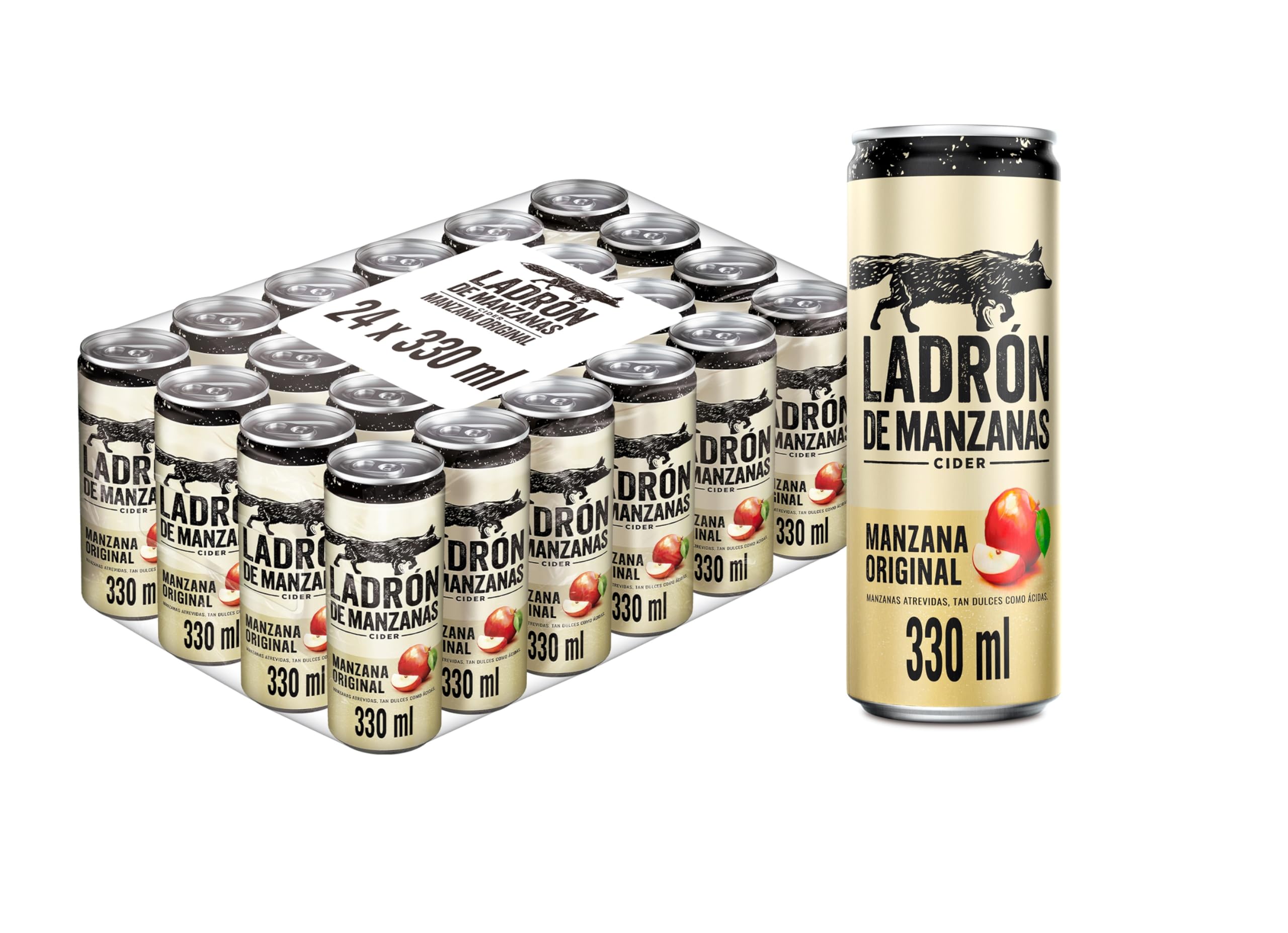Ladrón de Manzanas Cider Pack Lata, 24 x 33cl en oferta en Amazon