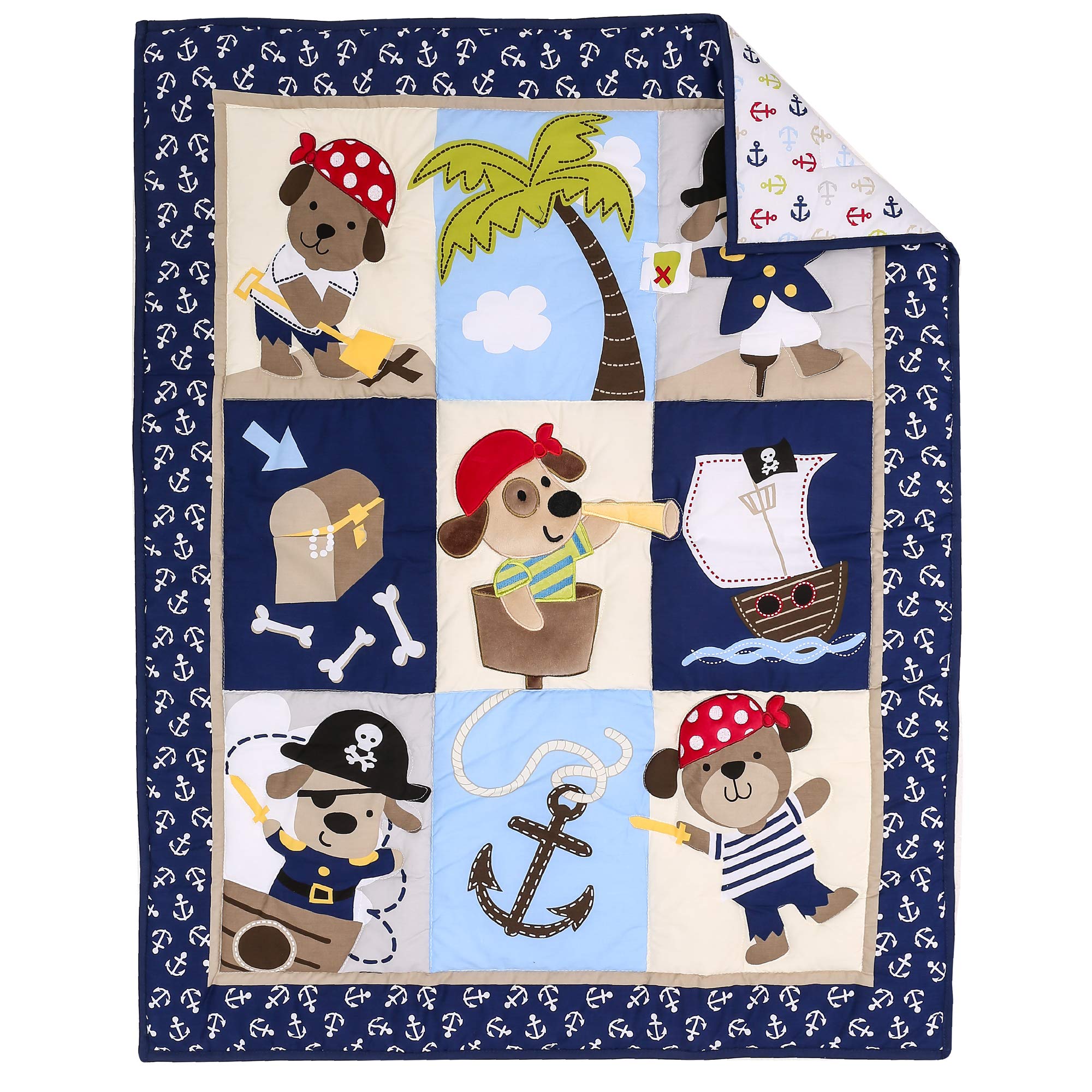 Pirate Ship Pirate Nursery Bedding Sweet Jojo Navy Crib Sheet Sea