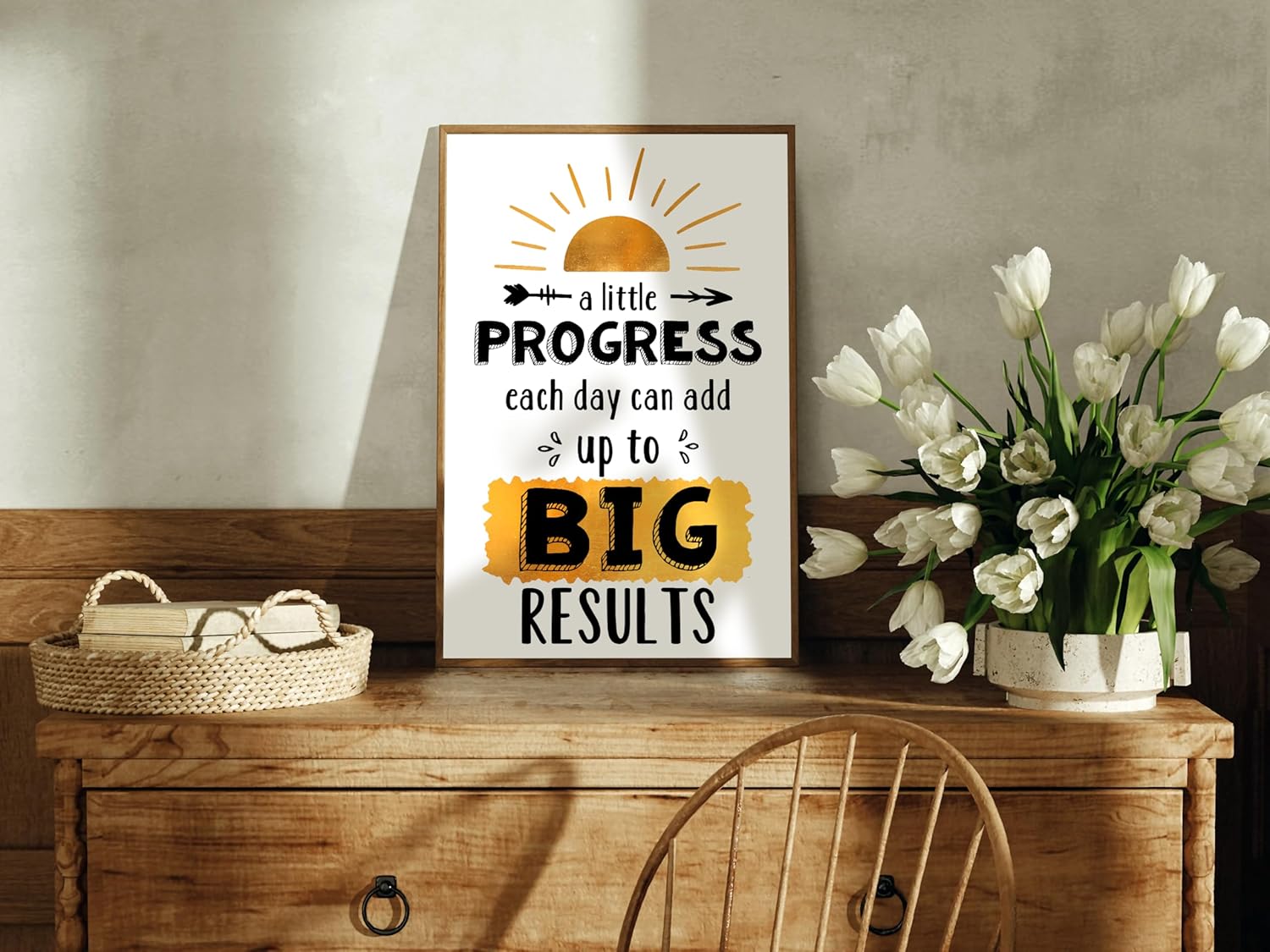 VLPGifts A Little Progress Each Day Can Add Up To Big Results - Office Decor Posters - Mental Health Poster - Motivational Office Decor Posters, 11”x17”, White 2 VLPGifts A Little Progress Each Day Can Add Up To Big Results - Office Decor Posters - Mental Health Poster - Motivational Office Decor Posters, 11”x17”, White