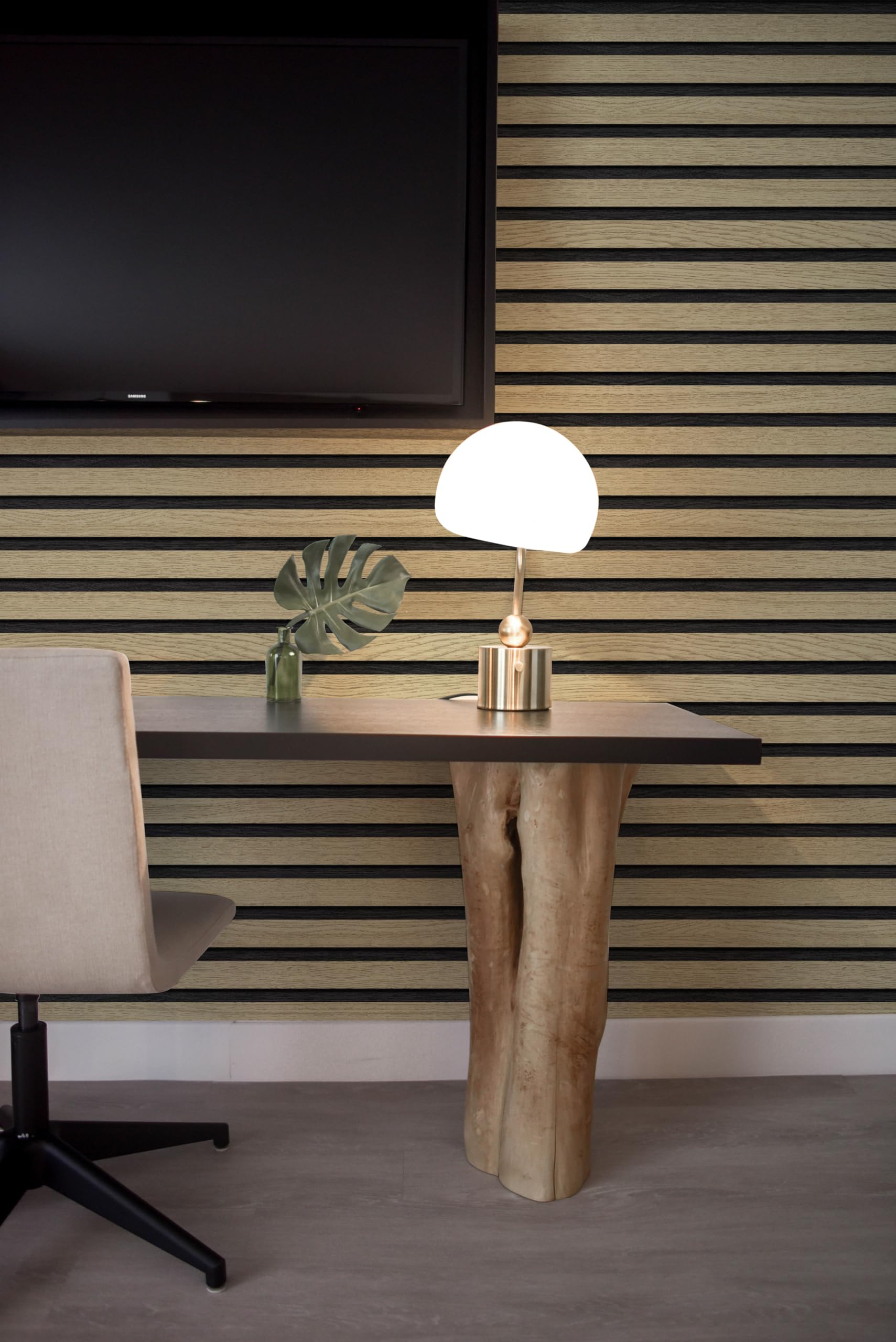 Papel Pintado Despegar Pegar, 44.5x1000CM Contacto Grano Madera Papel Pintado Autoadhesivo Madera 3D Película Vinilo Removible Muebles Pared
