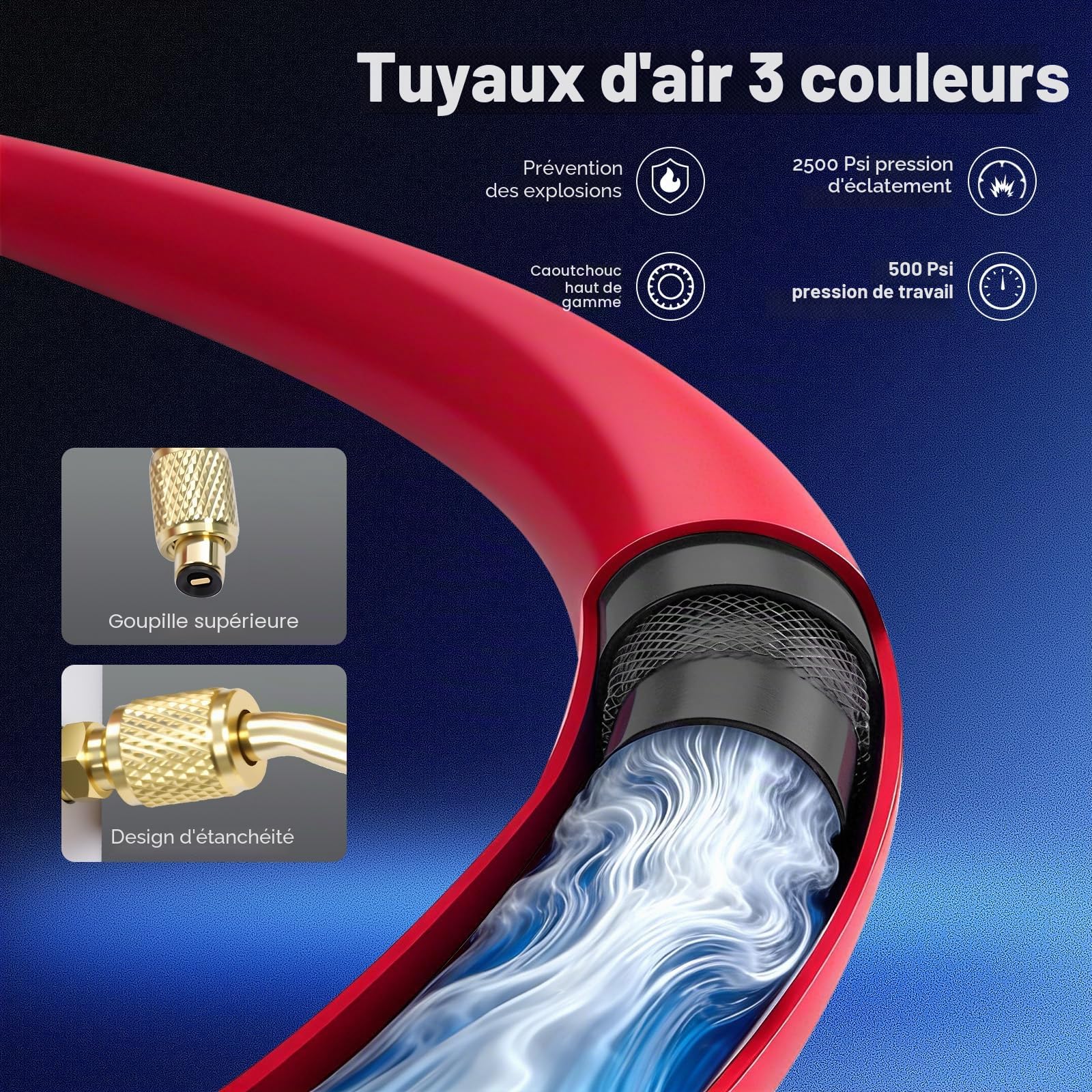 Kit de montage pour climatisation,Kit De Recharge De Réfrigérant Pour Voiture,avec Manomètre Haute Basse Pression,Clé pour obus de soupape,Pour Gaz Réfrigérant Maintenance Entretien Saisonnier Atelier