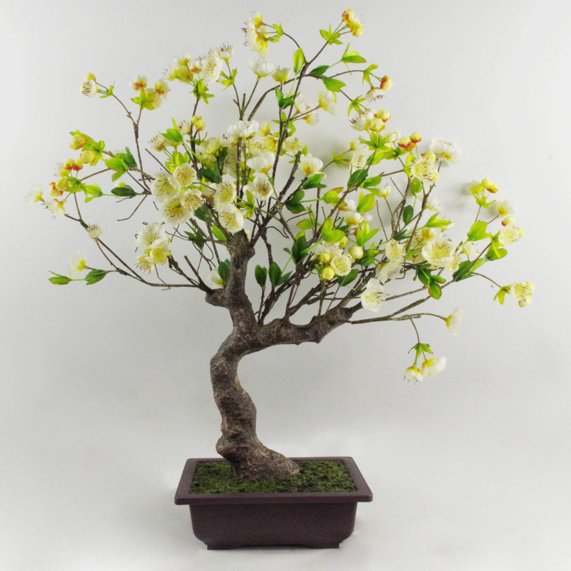 Amazon.de: Leaf Knstlicher Baum, Blten, 60 cm, Wei, White Blossom Bonsai