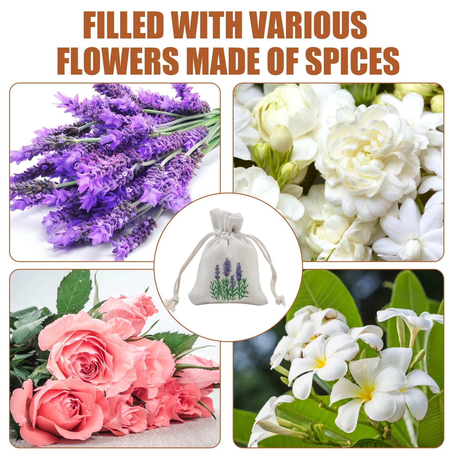 12 Pièces Sachet Lavande Vide Sac de Lavande Parfumés avec Cordon de Serrage Sachets Tissu Parfumé Armoire Anti Mite pour Les Épices Herbes Tiroirs Chambre Armoire Salle de Bain Voitures Désodorisant