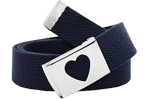 Complete Your Ensemble with Our Fashionable Heart Flip Top Belt