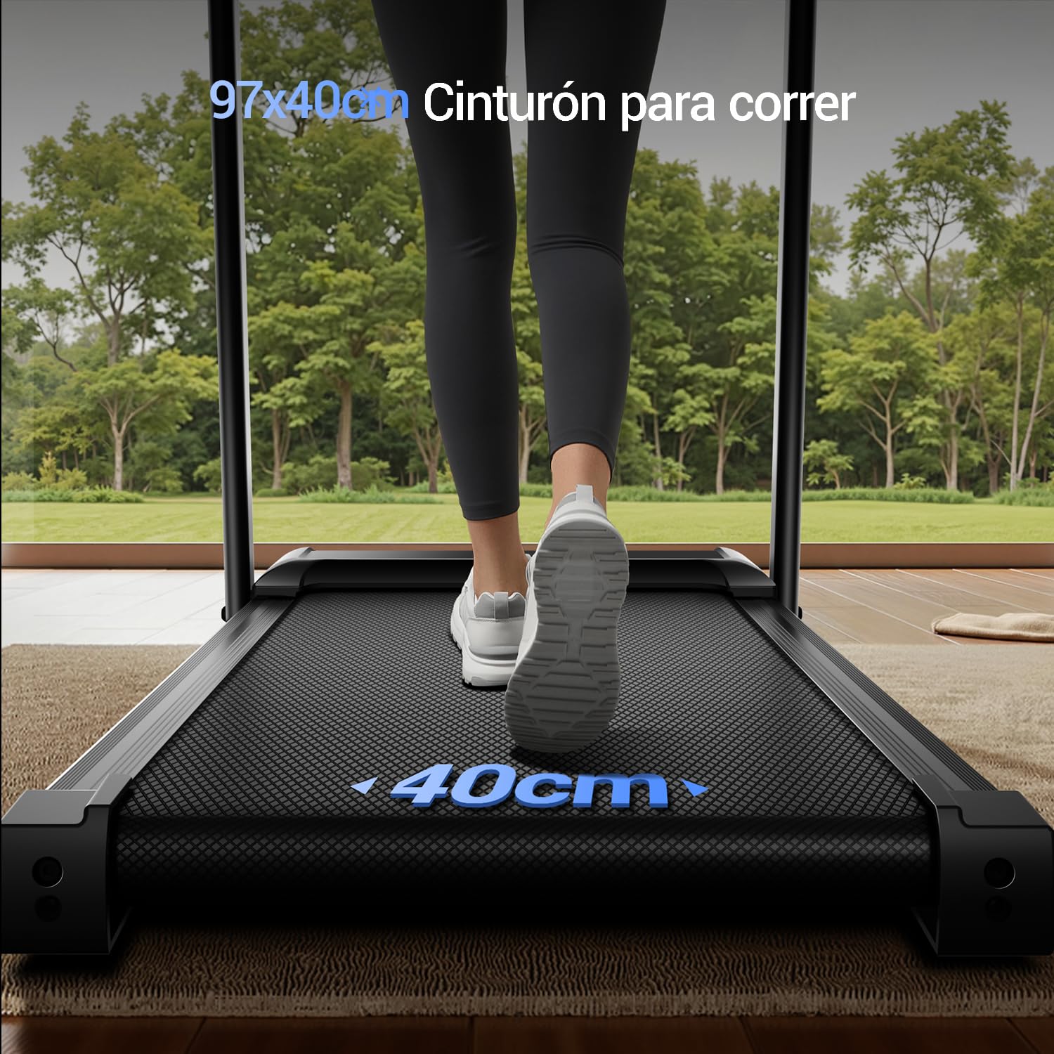 UMAY Cinta de Correr Plegable con Inclinación | Cinta de Andar Plegable,Caminadora Electrica Para Casa Equipado con un Motor de 3,0 CV y Pantalla LED,136KG