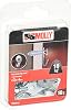 Molly M60010-XJ Flat Hooks for Screws Diameter 3.5/4 mm, Grey, Set of 10