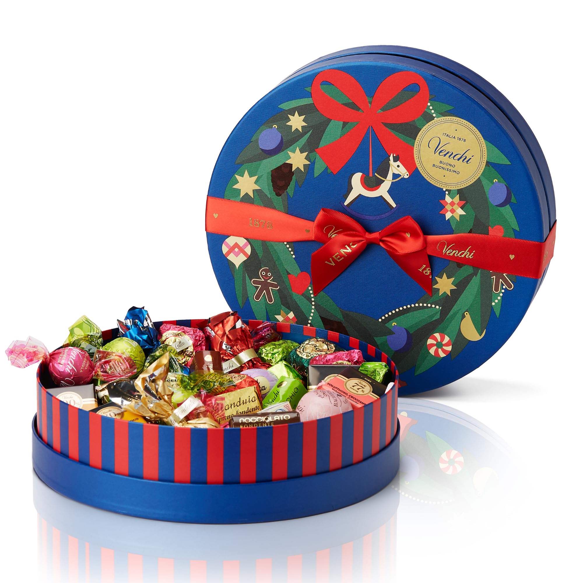 Venchi, Caja Grande con Bombones Assortidos, con Chocoviar y Nougatine, con "Avellana Piemonte", Edición Limitada, 615 Gr, Sin Gluten, Idea de Regalo