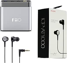 FiiO A1 Silver (FiiO E6 Fujiyama) Headphone Amp with Astell&Kern (iRiver) ICP-AT1000 Dynamic Driver in-Ear Monitor Headphones by Final Audio Design - coolthings.us