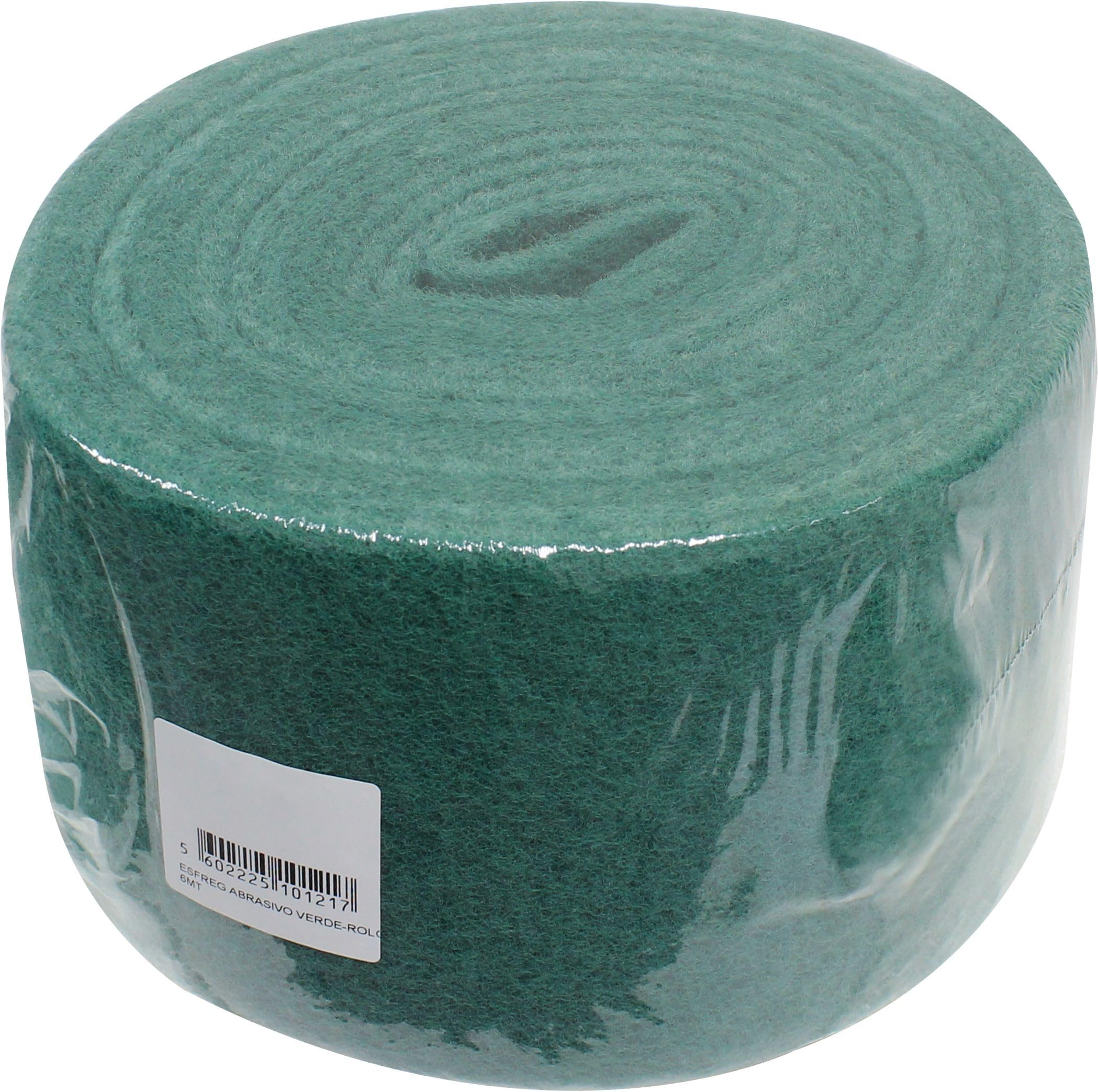 Rouleau abrasif - Serpillère verte de 6 m, idéale pour le nettoyage en profondeur, résistante et efficace pour éliminer la saleté et les taches. *