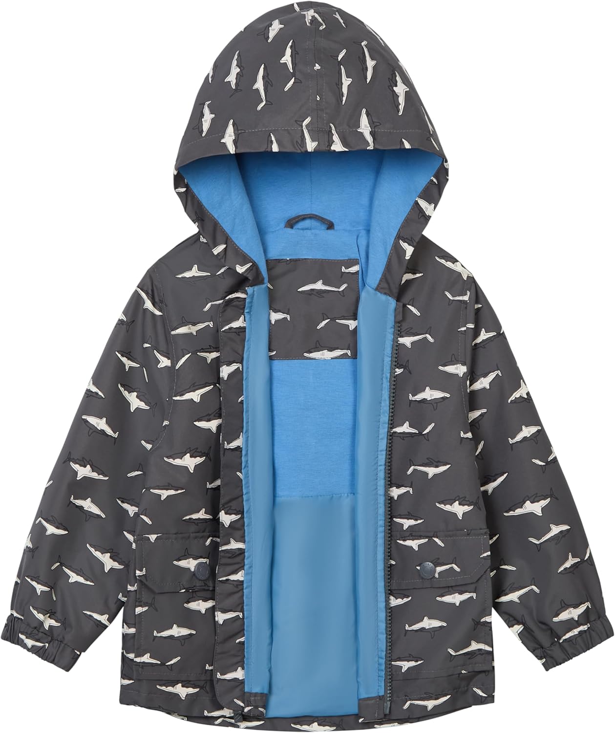 Carter's Toddler & Little Girls' Midweight Fleece Lined Hooded Raincoat Rain Jacket