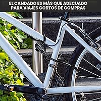 Vista 6 de Hapleby Candado Premium para Bicicleta con 2 Llaves, Candado de Cable Profesional para Bicicleta de 4 Pies, Cable de Candado para Bicicleta