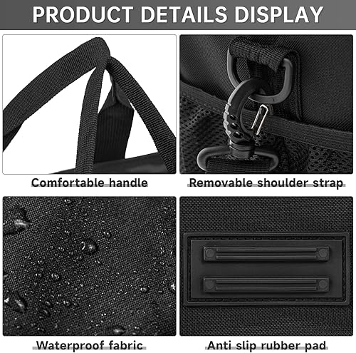 Miniatura 8 de OUUTMEE Bolsa de transporte compatible con Bissell SteamShot limpiador de vapor de superficie dura 39N7V39N7A, compartimentos ajustables, bolsa de