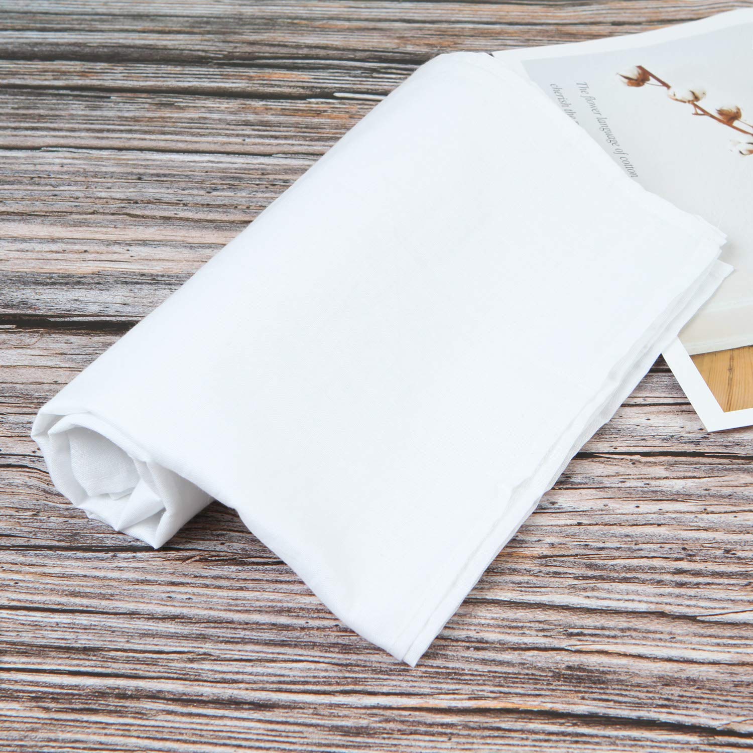 Elcoho Panni In Mussola Di Cotone - Confezione Da 4, 50x50cm, Per Filtrare Vino, Birra, Cucina A Vapore - Foto 3