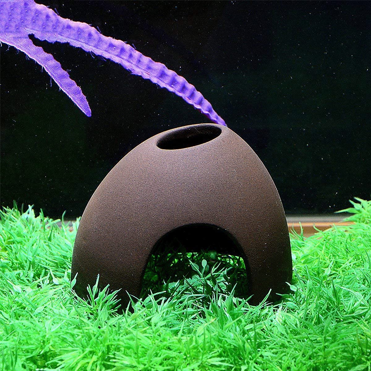 Grotte in ceramica per acquario decorazione per ciclidi Amano Betta Pesci Gamberetti