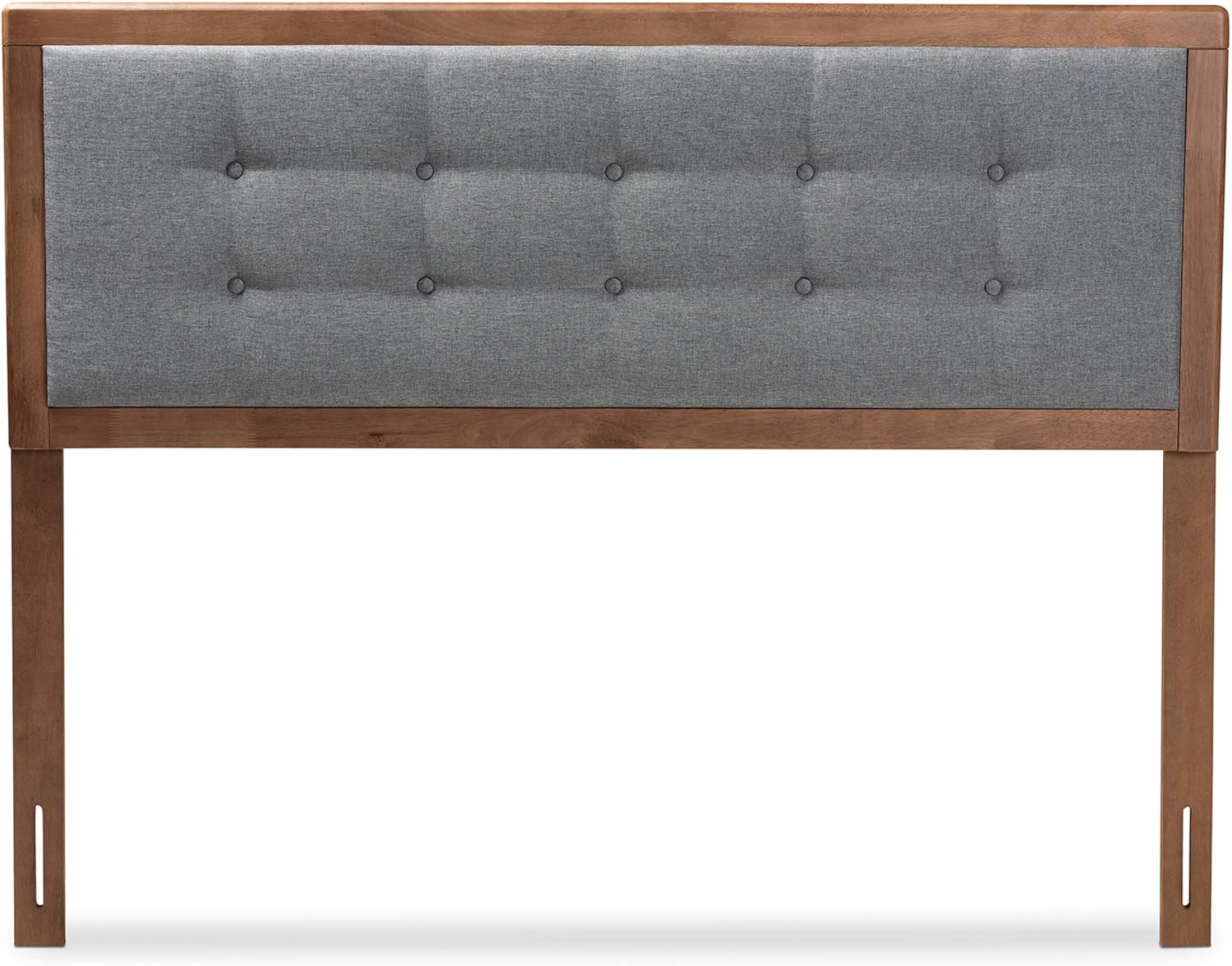 Baxton Studio Headboards, Queen, Dark Gray/Walnut