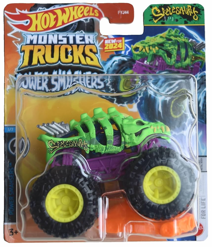 Amazon.com: Matchbox Hot Wheels Monster Trucks Skelesaurus