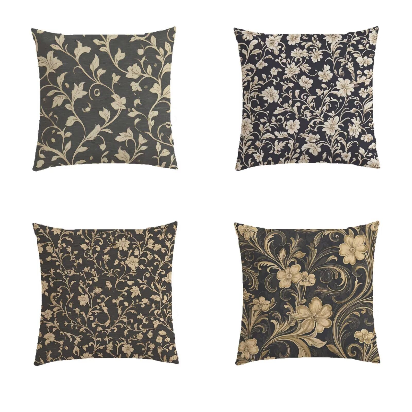 Housse coussin extérieur naturel 40x40 pour canapé de terrasse