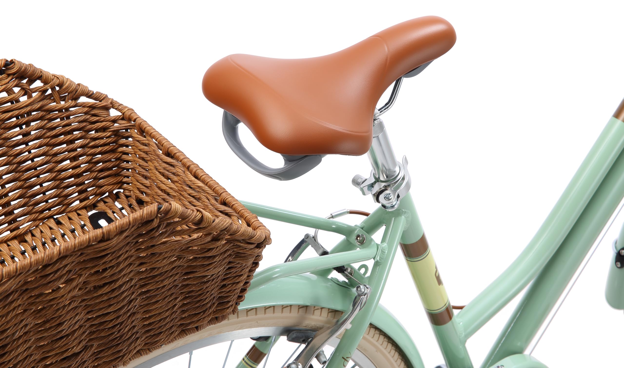 BIKESTAR Alu City Stadt Fahrrad 26, 28 Zoll | 16, 18 Zoll Rahmen, 7 Gang Shimano Damen Holland Rad, Retro Bike mit V-Bremse, Gepäckträger, Licht, Klingel, Korb, Speichenreflektoren | Risikofrei Testen
