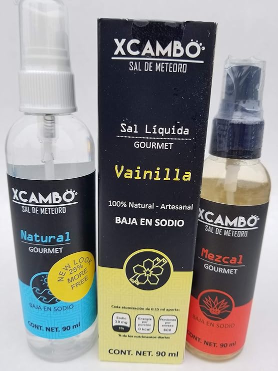 Xcambo Mayan Gourmet Low Sodium Liquid Salt Spray (3 Pack
