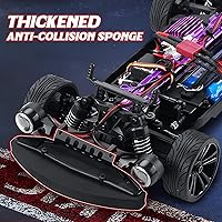 Vista 5 de 1/16 Coches RC Rápidos para Adultos, Coche RC de Deriva, 38KM/H de Alta Velocidad 4WD, Control Proporcional Completo, 6 Modos de Luz LED, 2