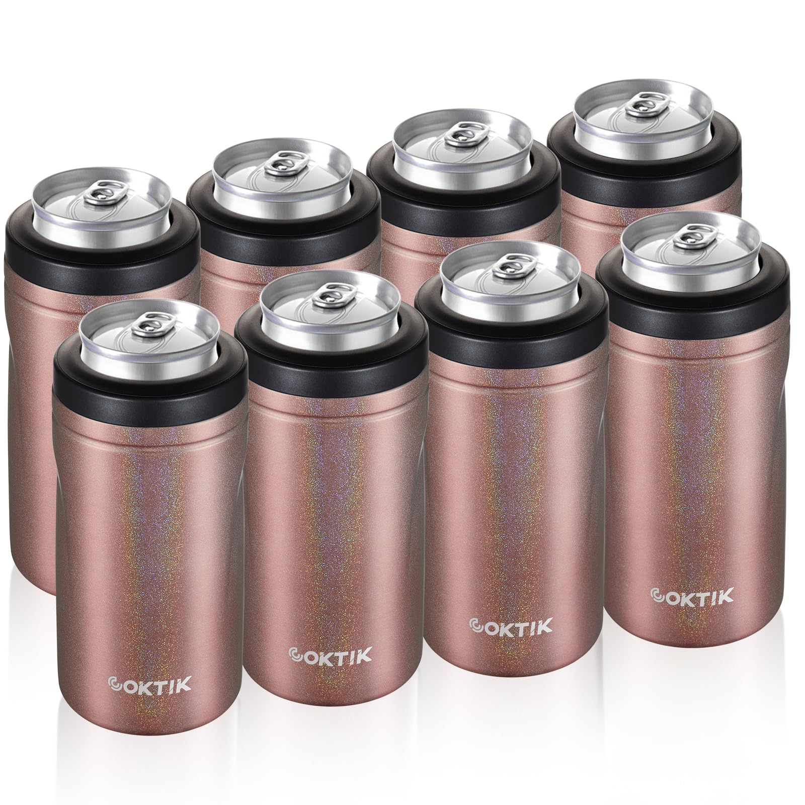 COKTIK 4 in 1 Insulated Can Cooler 8-Pack