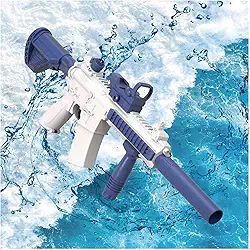 Pistola De áGua EléTrica, Grande Capacidade Longo Alcance Arma De Agua Pistola De áGua Para Adultos, Brinquedos De VerãO,Blue
