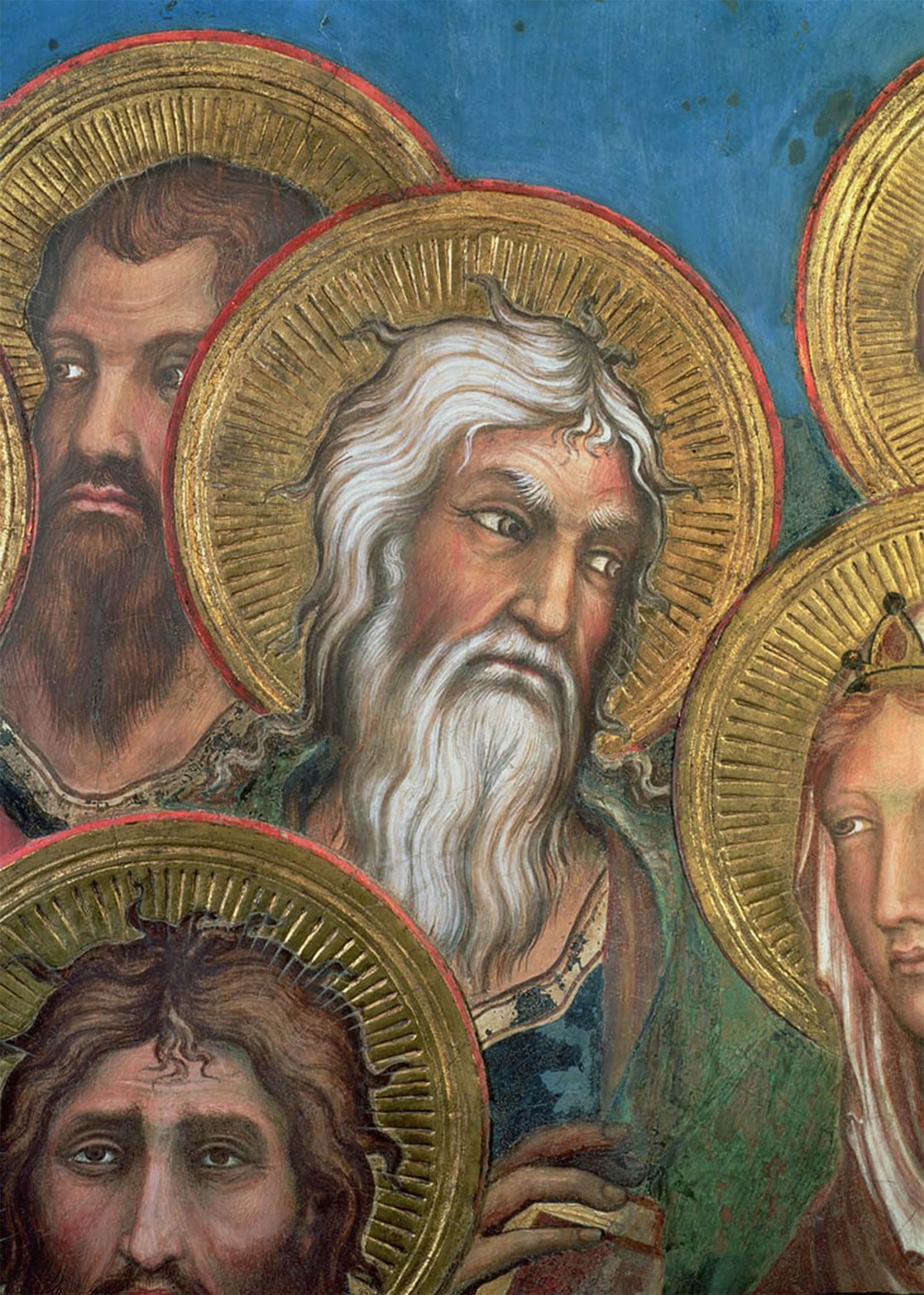 ARTXLXXBN Famous Painting Canvas Artwork Graffiti Print Maesta St Andrew by Simone Maritini Portrait Canvas Image for Home Decor 60x90cm