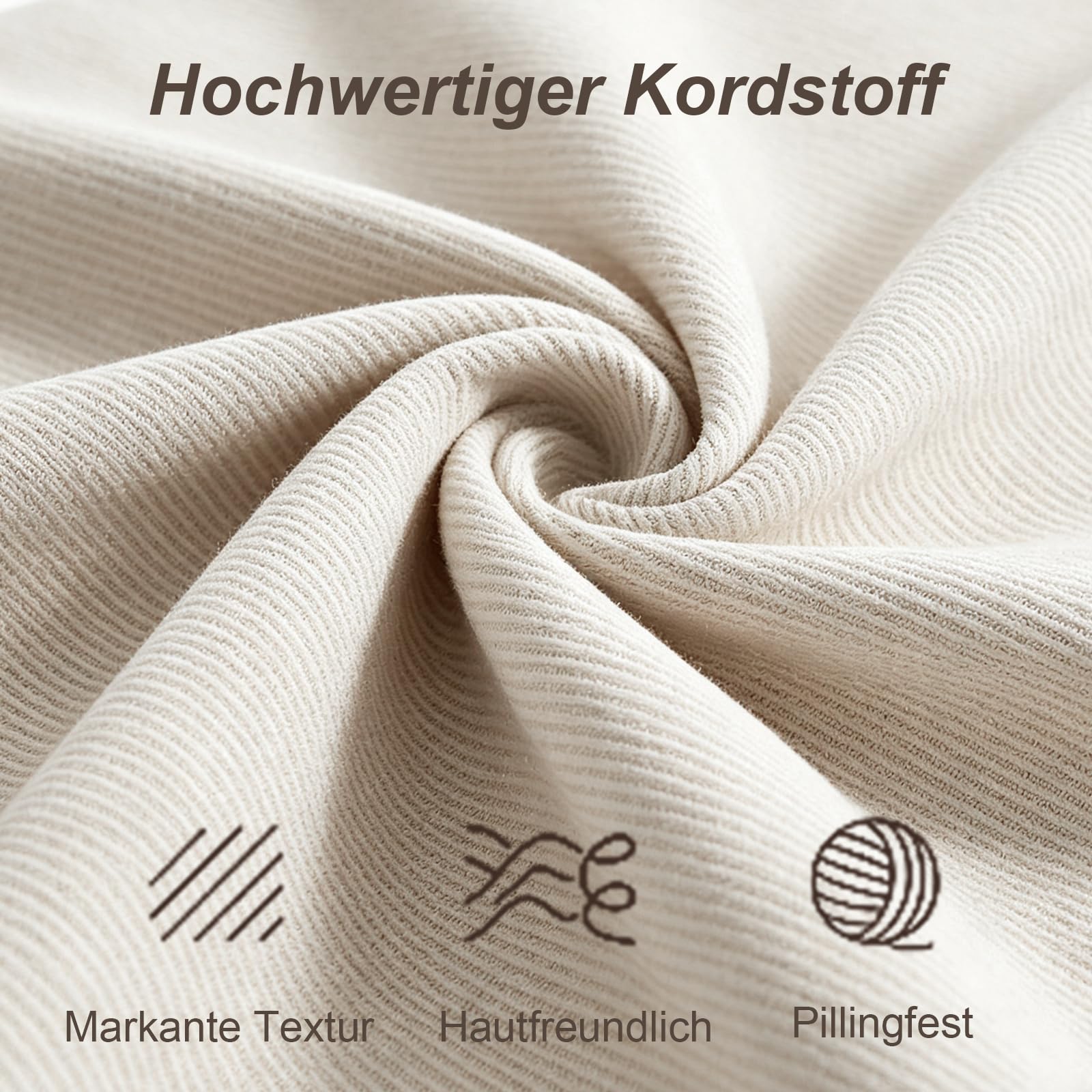 Generisch 2-in-1 Schlafsofa mit Bettfunktion, Cord Schlafcouch mit Kopfkissen, Bequeme Schlafcouch für Kleine Wohnzimmer, Schlafzimmer und Gästezimmer