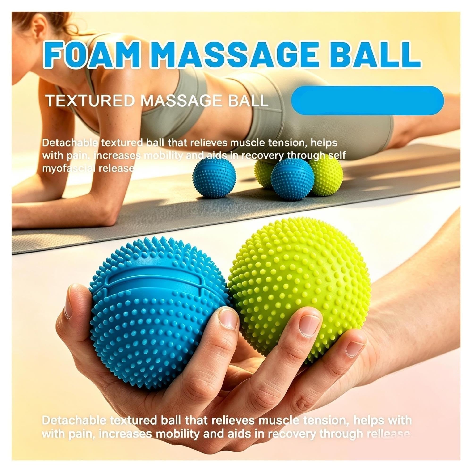 1/2 Stück Fußmassageball für den Sport