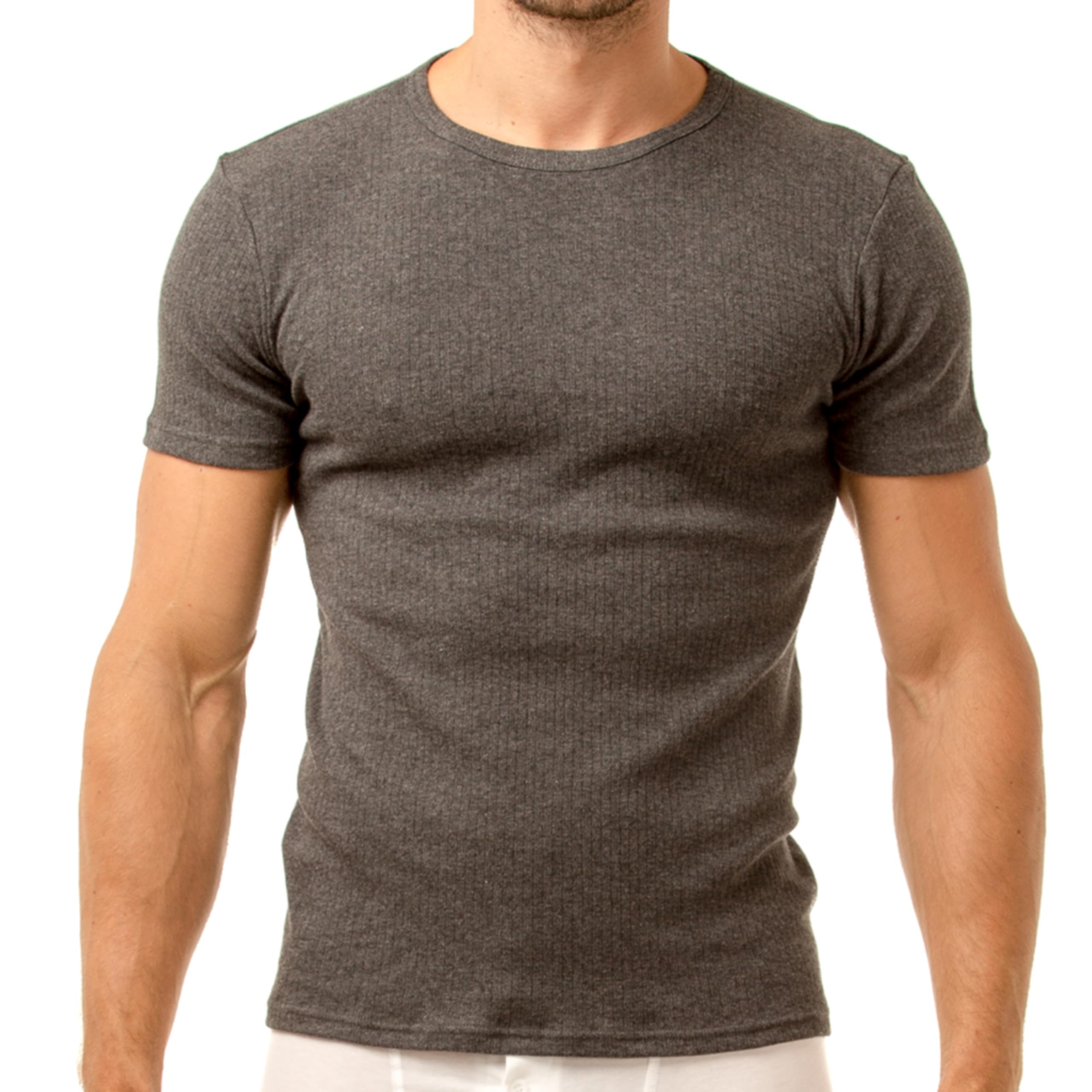 Haigman Lot de 2 t-shirts thermiques à col rond