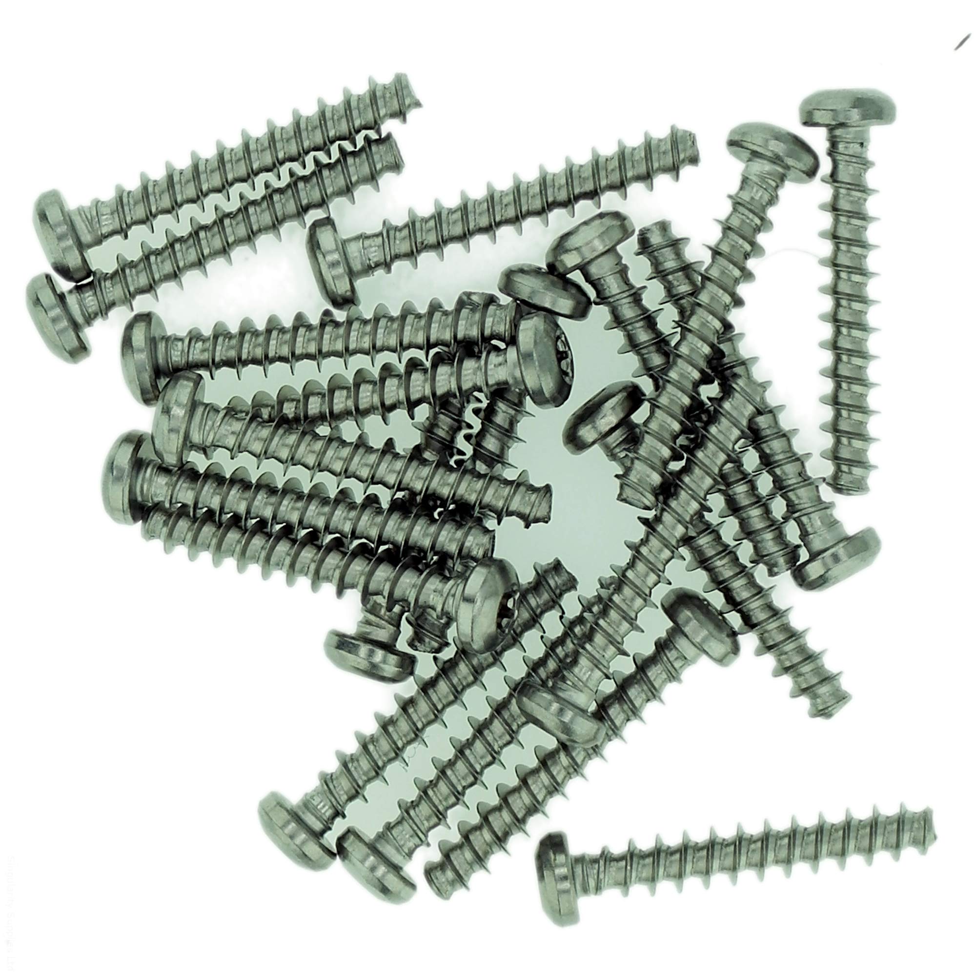 Singularity Supplies D3 (3Mm X 14Mm) Tx Pan Screws For Plastic - Stainless Steel (A2) (Pack Of 20)