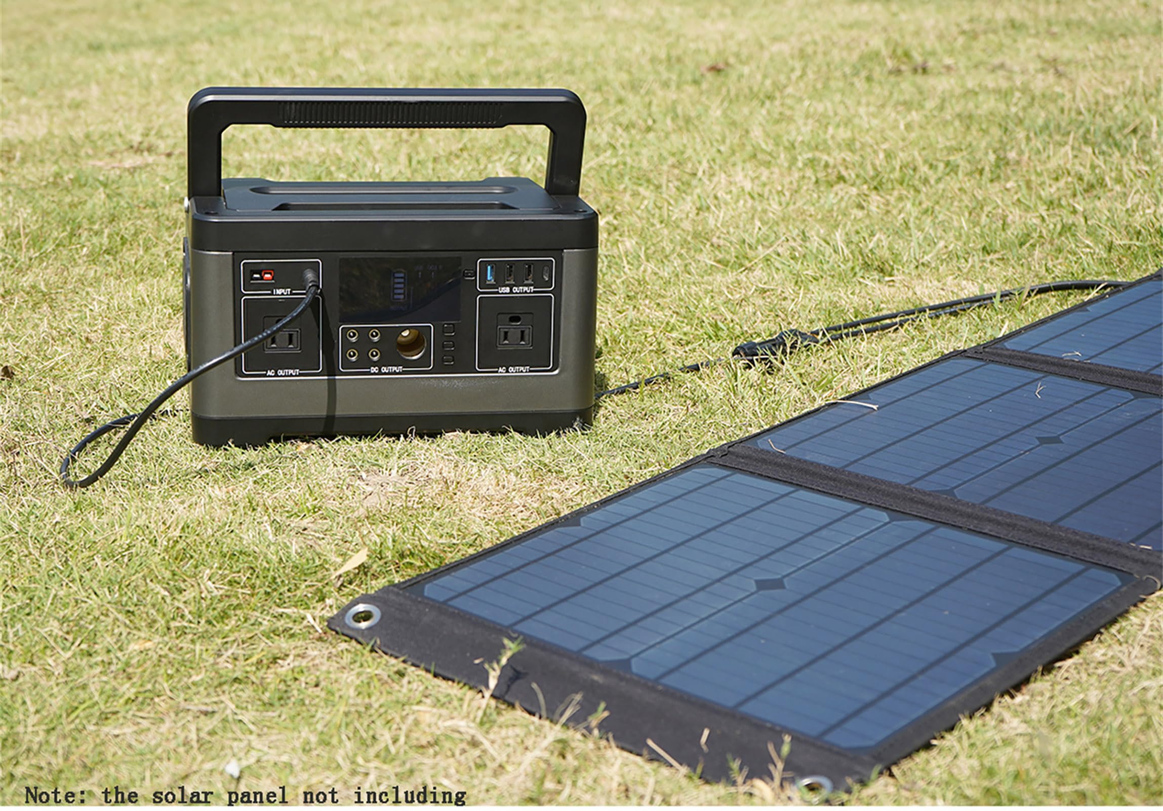 Centrale électrique Portable 500 W, générateurs 140 400 mAh/520 Wh, Batterie de Secours au Lithium, Stockage d'énergie Mobile avec 2 Sorties CA, générateur d'énergie, pour Voyage/c
