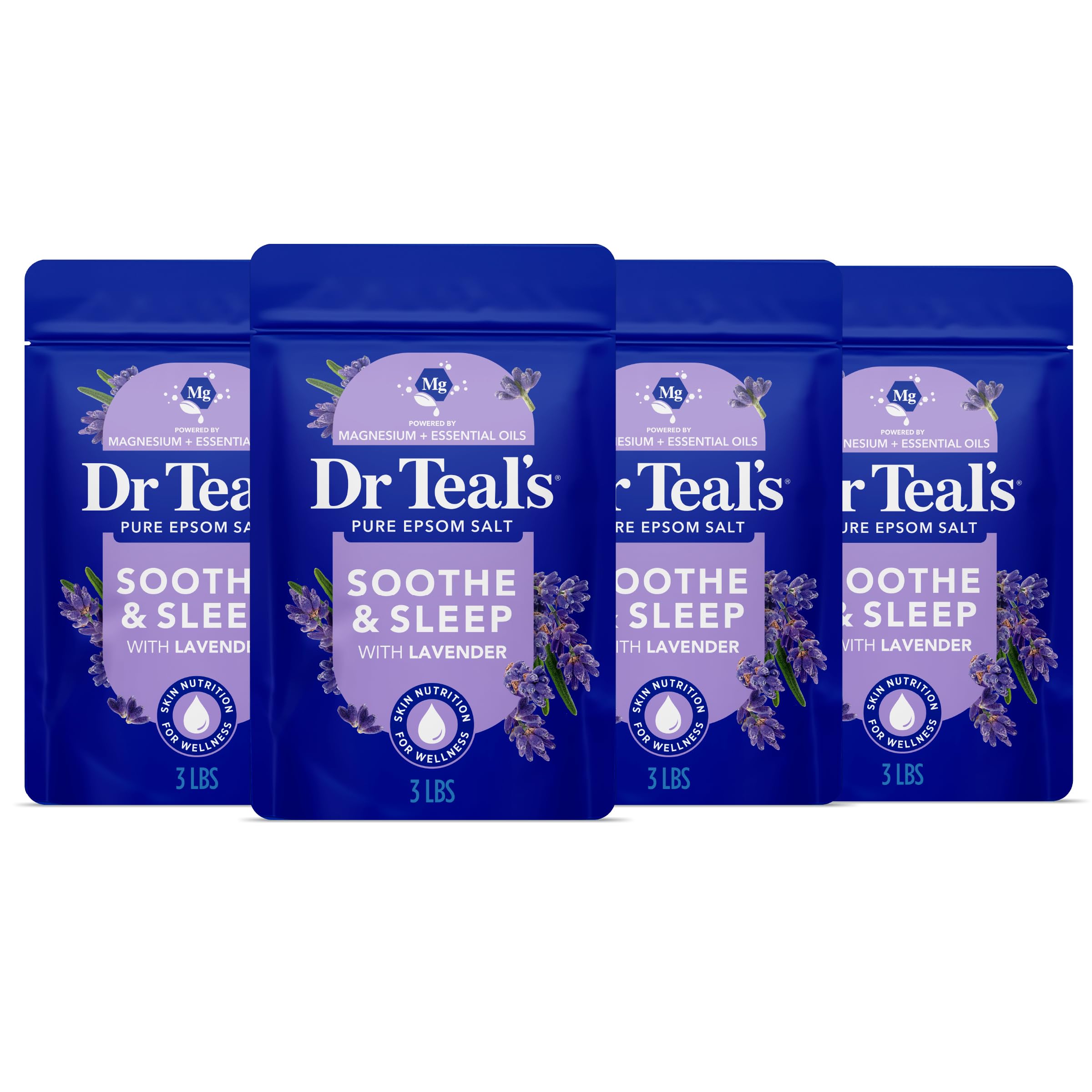 Dr Teal's Pure Epsom Magnesium Salt Soak - bath and bathing accessories | Mubboo