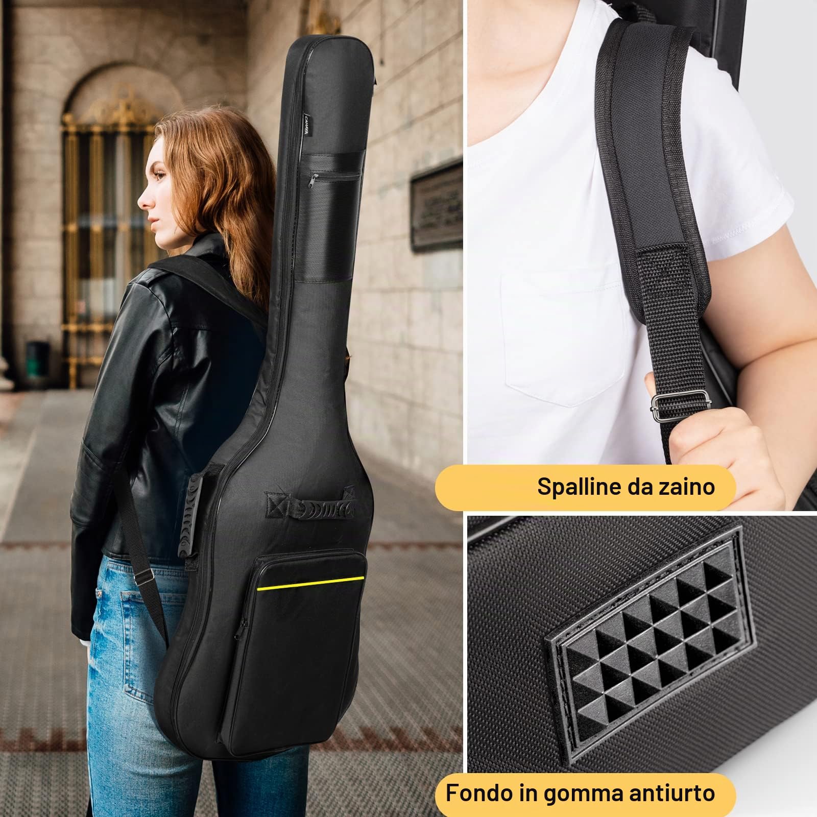 CAHAYA Borsa per Basso Elettrico Antipolvere Custodia per Basso Elettrico per Spartiti o Libri Musicali