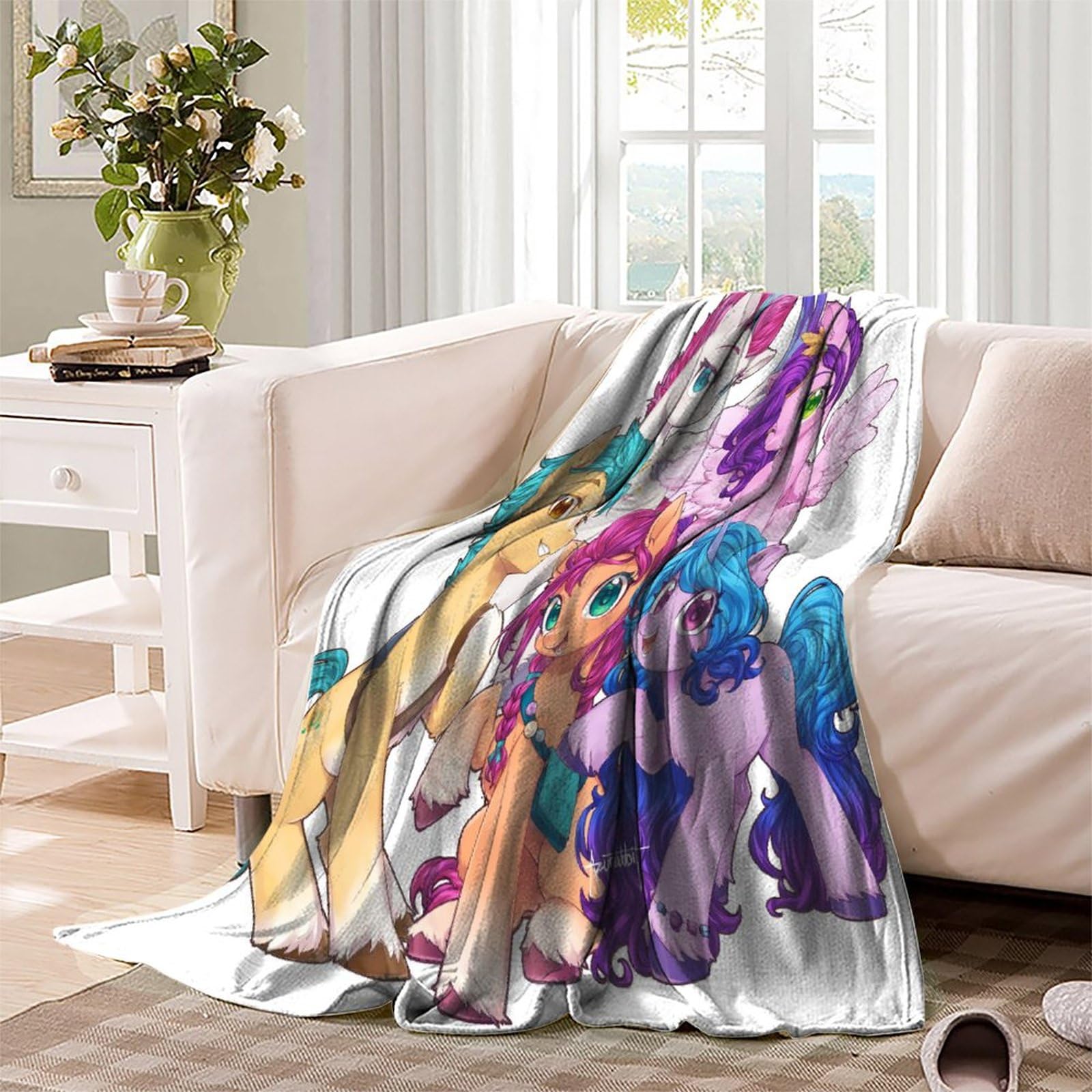 Coperta Cavallo 3D In Flanella - 150x200cm, Morbida E Calda, Per Divano O Letto, Stile 1 - Foto 12