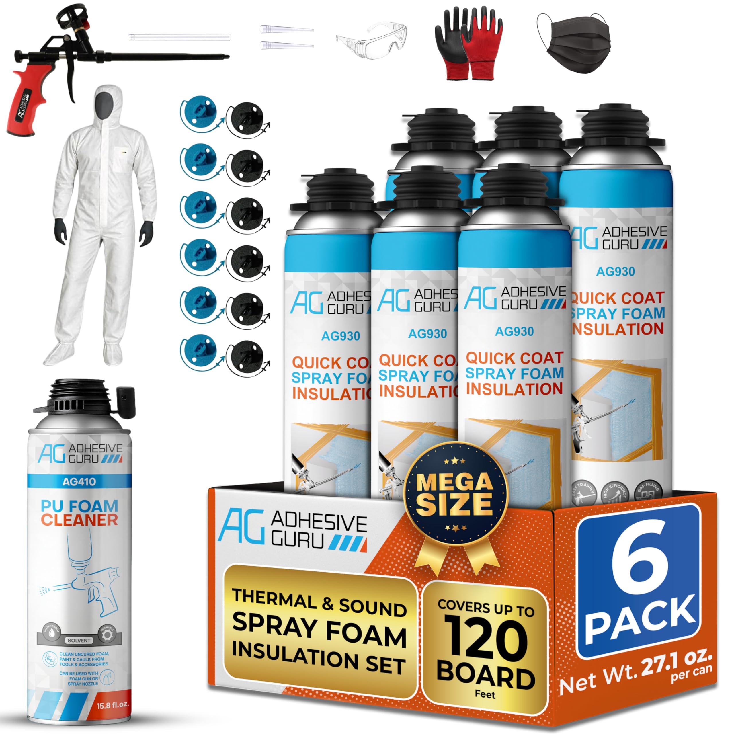 Amazon.com: QuickCoat Closed Cell Spray Foam Insulation Kit for